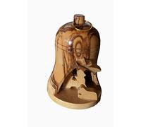 Bethlehem Gifts TM Petite cloche de Noël en bois d'olivier de la Terre Sainte (1)