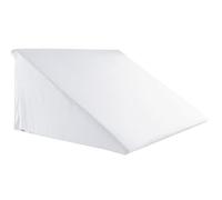 beties BasicSoft Housse de coussin cale, environ 62 x 49 x 30 cm - 100 % jersey de coton - Housse de coussin cale - Pour lecture - Blanc pur