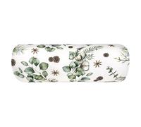 beties - Collection Magie des Winter - Housse de traversin, housse de coussin Moggl env. 15 x 40 cm - 100 % coton - Allover avec pommes de pin, groseilles et anis étoilé - Décoration festive et