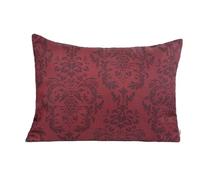 beties Epoque Housse de coussin, env. 25 x 35 cm - Ornement 3D en coton avec reliure demi-panama d'une entreprise allemande de qualité supérieure (rouge carmin)
