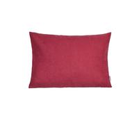 Beties Farbton-Serie Housse de coussin env. 25x35 cm Premium Uni petite housse de coussin de l'entreprise allemande, texture chenille de qualité décorateur - Rouge framboise