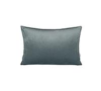 beties Housse de coussin de la série Samt&Sonders, environ 25 x 35 cm avec couture décorative en jean, fabriqué par une entreprise allemande de qualité supérieure, couleur : gris pierre