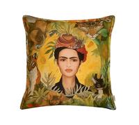 beties Housse de coussin Frida env. 45 x 45 cm Housse de coussin réversible Impression abstraite sur tapisserie POP Art sur coussin de canapé - Tendance populaire nouvellement interprétée Couleur