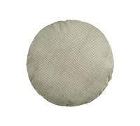 beties HYggelig No. 2 Housse de coussin de sol en velours côtelé bloc d'environ 80 cm de diamètre Housse de coussin ronde de qualité supérieure d'une entreprise allemande (gris taupe)