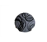Beties Mystik Housses de Coussin & Linge de Table dans Un Choix intéressant de Tailles/Housse de Coussin Ronde 40 cm Ø /100% Coton Couleur (Platine/Noir)