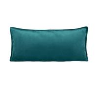 beties Samt&Sonders Série Housse de coussin d'environ 30 x 70 cm avec couture décorative en jean, issu d'une entreprise allemande de qualité supérieure, couleur : bleu pétrole
