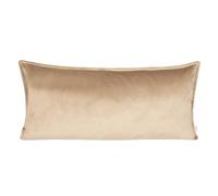 beties - Série Samt&Sonders - Housse de coussin d'environ 30 x 70 cm - Avec couture décorative en jean d'une entreprise allemande de qualité supérieure - Couleur : marron/beige