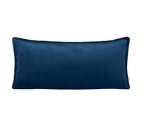 beties - Série Samt&Sonders - Housse de coussin d'environ 30 x 70 cm - Avec couture décorative en jean d'une entreprise allemande de qualité supérieure - Couleur : bleu amiral