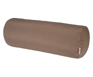 beties «Wunschton» Housse de traversin, environ 15x40 cm, pour nuque, dans un grand assortiment de tailles et couleurs - UN compagnon idéal (taupe profond)