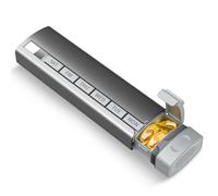 Betife Pilulier 7 jours en alliage d'aluminium de qualité supérieure, pilulier de voyage hebdomadaire, joli pilulier pour contenir des vitamines, des médicaments, des pilules, des compléments (gris)