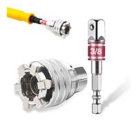 Betinyar ouille universelle réglable, convient pour écrous et boulons à tête hexagonale de 10 à 19 mm, outil de tournevis pour perceuse électrique de 3/8" et clés à cliquet