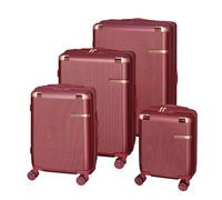 BETLEWSKI - Lot de valises rigides - Valise de voyage avec 4 roulettes - Valise légère et rigide en ABS avec serrure - Modèle Nebula - Valise L 76 cm M-66 cm S-55 cm XS - 45 cm, marron, Moderne
