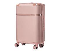 BETLEWSKI - Valise cabine rigide - Valise de voyage avec 4 roulettes - Valise légère et rigide en ABS avec serrure - Modèle Titania - Dimensions : 56 cm x 37 cm x 22 cm - 38 litres, Or rose, s, Valise
