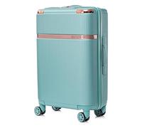 BETLEWSKI - Valise cabine rigide - Valise de voyage avec 4 roulettes - Valise légère et rigide en ABS avec serrure - Modèle Titania - Dimensions : 56 cm x 37 cm x 22 cm - 38 litres, vert clair, s,