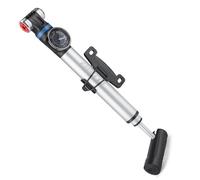 BETO Pompe à amortisseur pour Schrader & Presta - Pompe à vélo avec manomètre - Petite pompe à air de vélo 120 PSI - Pompes à cadre pour VTT en aluminium