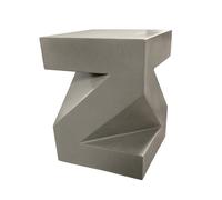 BETON - Table d'appoint Z en béton gris Gris