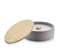 Betonfeuer Brasero de Table en béton | Système de mèche permanente, durée illimitée | pour Jardin et terrasse | Fabriqué à la Main en Allemagne (Suma - L (⌀19 x 6,5cm))