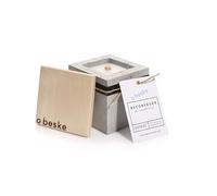 Betonfeuer® - L'original de la manufacture Beske | Modèle « Pico » | 10 x 10 x 10 cm avec mèche permanente | Torche rechargeable | Durée de combustion infinie | Recyclage de cire de bougie | Feu de