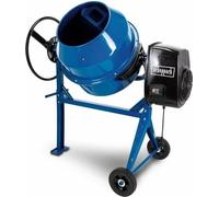 Bétonniere électrique 125L - SCHEPPACH - MIX125 - Tambour renforcé - Roues pour déplacement