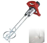 Bétonnière électrique, 1800 W, mélangeur portable à 6 vitesses avec perceuse à palette pour peinture, mortier, ciment, revêtement