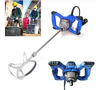 Bétonnière portable 2600 W, 6 vitesses, mélangeur manuel pour béton, ciment, kit fin, mortier, joints, plâtre