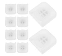 BETOOKY 10 Pièces Support Magnétique Blanc pour Télécommandes Tv et Climatisation en Plastique Compact et Plat Clip Réglable, Design Mural Aimanté pour Bureau et Salon