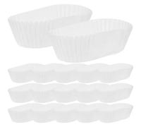 BETOOKY 1000 Caissettes à Cupcakes Rectangulaires en Papier Sulfurisé Blanc, Moules à Pâtisserie Résistants la Chaleur Graisses, pour Muffins, Pâtisseries et Présentation en Restauration