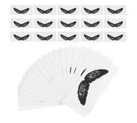 BETOOKY 100pcs Autocollants pour Épilation Nez en Pp Noir, Protège-moustaches et Évite Coulures Cire Chaude, Accessoire pour Soin Barbe Homme et Décoration DIY