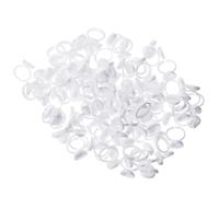 BETOOKY 100pcs Coupelle Annulaire pour Extension de Cils en Plastique Pratique Design Anneau pour Maquillage Professionnel et Fournitures Extension de Cils