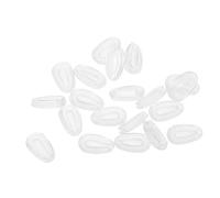 BETOOKY 10paires Plaquettes Nasales Transparentes Silicone Souple Forme de Goutte Eau Coussinet Antidérapant pour Pont Nasal Remplacement pour Lunettes et Lunettes de Soleil Vue