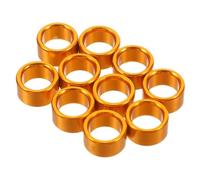 BETOOKY 10pcs Anneaux de Pied en Aluminium Or pour Pigeon Bagues de Pattes de Colombe Réutilisables Confortables pour Identification et Entraînement