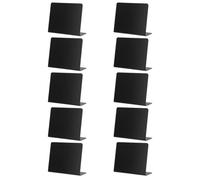 BETOOKY 10pcs Mini Tableaux Noirs en Pvc pour Écriture de Messages et Décoration de Table, Panneaux D'affichage Multifonctions pour Buffet et Restaurant