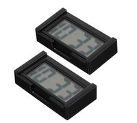 BETOOKY 2 ensembles Horloge Numérique Mini Voiture Adhésive pour Tableau de Bord Horloge Électronique et Stable pour Auto Décoration Pratique et Facile à Installer