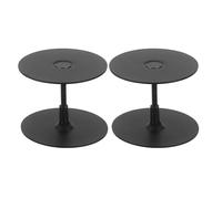 BETOOKY 2 Ensembles Plaques de Remplissage Rondes pour Trou de Poignée de Porte Couvre Trou Acier Inoxydable Résistant Corrosion Verrou de Porte Ancien Noir