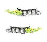 BETOOKY 2 Pcs Faux Cils Luminants à Paillettes Extensions de Cils Réutilisables à Effet Étoile pour Maquillage Soirée Mariage ou Occasion Spéciale