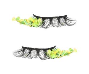 BETOOKY 2 Pcs Faux Cils Luminants à Paillettes Extensions de Cils Réutilisables à Effet Étoile pour Maquillage Soirée Mariage ou Occasion Spéciale