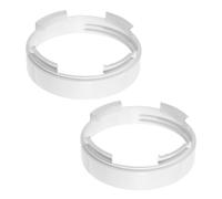 BETOOKY 2 Pièces Accessoire de Climatisation Portable en Plastique Blanc, Interface de Conduit D'air Ronde Vacances, Ajustement Sécurisé Réduisant le Risque de Déconnexion