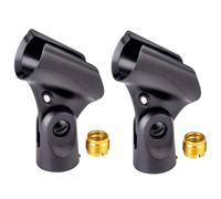 BETOOKY 2 pièces Lot de Clips Micro avec Adaptateurs Fixation Stable pour Microphones Filaires Fil Matériau et Antichoc Usage Sans Utilisation des Mains pour Conférences et Podcasts