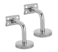 BETOOKY 2 Pièces Support Mural Résistance à L'usure pour Main Courante en Acier Inoxydable Argenté Facile à Installer, pour Salles de Bains et Hôtels