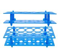 BETOOKY 2 pièces Support pour Tubes à Essai Rack Détachable pour Tubes Centrifuges Rack de Laboratoire et Léger Équipement Pratique pour École et Institut de Recherche Couleur Aléatoire