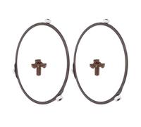 BETOOKY 2 Sets Support de Plateau Tournant pour Micro-ondes en Abs Rotation Fluide et Surface Facile à Nettoyer, Accessoires de Rechange pour Four à Micro-ondes, Différentes