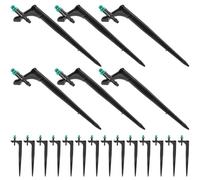 BETOOKY 20 Pièces Buse de Brumisation Réglable pour Arrosage de Plantes, Plastique Noir, Tête D'aspersion Amovible Facile à Nettoyer pour Micro-irrigation en Serrage