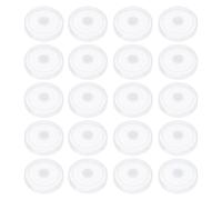 BETOOKY 28 Pièces Couvercle D'aération Fixation Sécurisée en PP pour Bocal Mason 70mm avec Écran en Maille et Surface Lisse, pour Germination au Bord de Fenêtre Cuisine