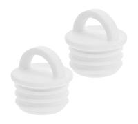 BETOOKY 2pcs Bouchons en Caoutchouc pour Seau à Serpillière, Petit Bouchon D'étanchéité Blanc, Empêche le Débordement D'eau, Stoppe le Flux D'eau, Accessoire Cuisine et Maison
