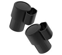 BETOOKY 2pcs Embouts de Saxophone Ténor en Plastique Noir, Accessoires Pratiques pour Saxophone, Protection les Chocs, à Domicile Déplacement