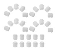 BETOOKY 30 Bouchons de Dentifrice en Plastique à Visser Petits Couvercles Souples pour Tubes Couleur Blanche Lot de 30 Pièces Accessoires Pratiques pour Voyage et Salle de Bain Étui