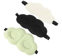 BETOOKY 3pcs Masque de Sommeil Yeux Délicat en Tissu Glace, Bandeau Flexible, Léger et Respirant, pour Voyage et Repos Familial