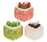 BETOOKY 3Pièces Gâteaux Plus Vrais Que Nature Forme De Cœur Dessert Artificiel Modèles De Dessert pour Décoration De Gâteaux De Table