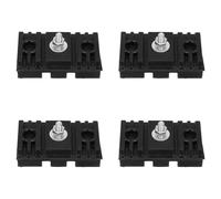 BETOOKY 4 Pièces Patin Support Antidérapant Solide Résistant aux Intempéries Anti- en Caoutchouc Noir pour Climatiseur Extérieur pour Maison et Systèmes