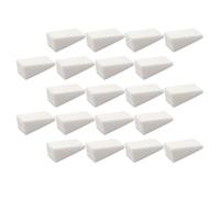 BETOOKY 48 Pièces Éponges de Beauté de Coin Blanches pour Maquillage et Manucure, Peau Douce, Résistantes Nail Art Dégradé